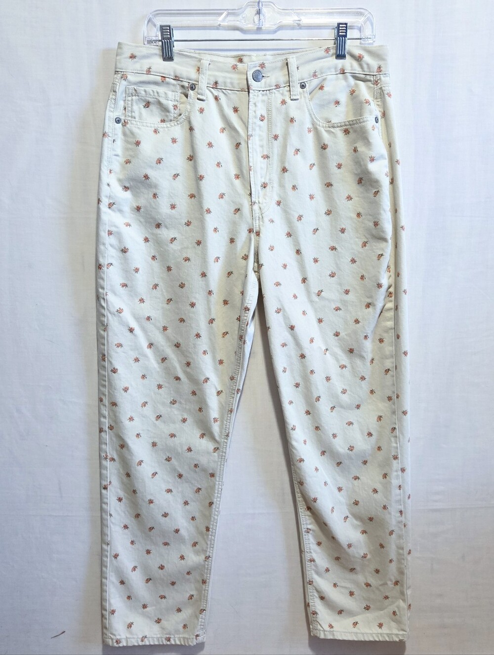 American Eagle Floral Roses Mom Jeans 12